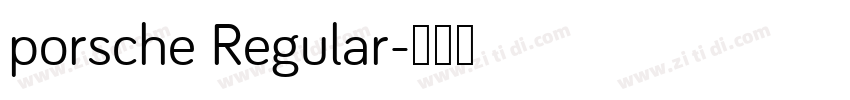 porsche Regular字体转换
